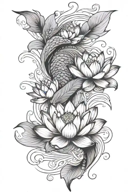 Lotus Koi Serene