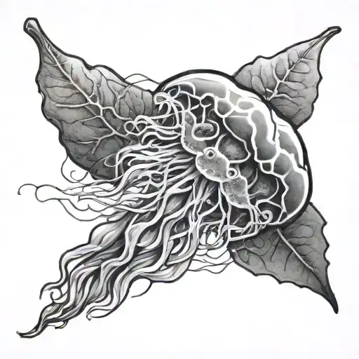 Plane Tree Jellyfish Transition Tattoo Idea