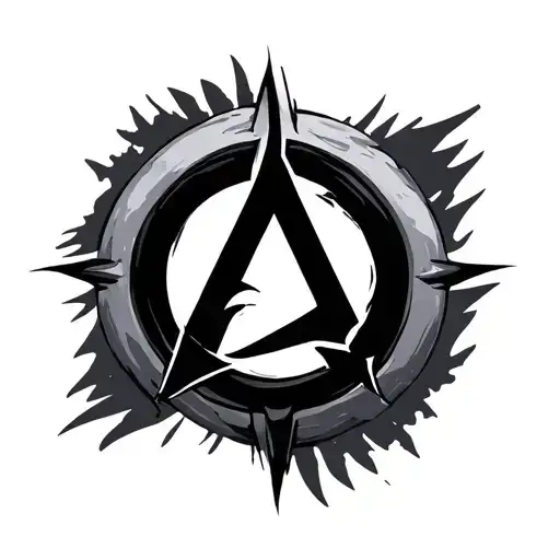 Anarchist Symbol Power Button Combination