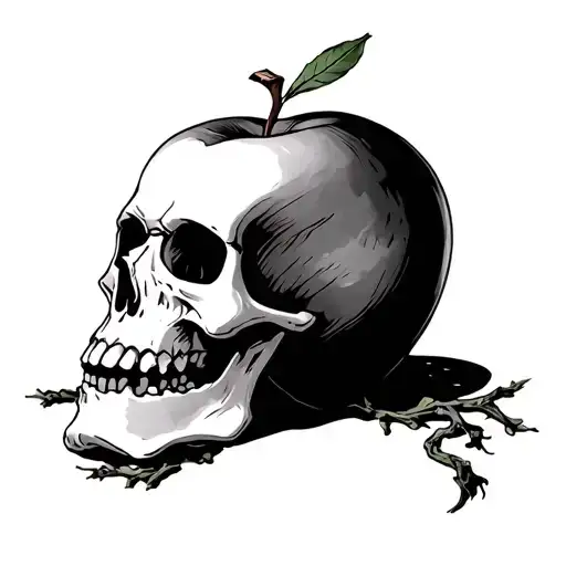 Skull Skeleton Forbidden Apple