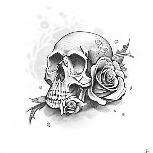 Skull And Roses