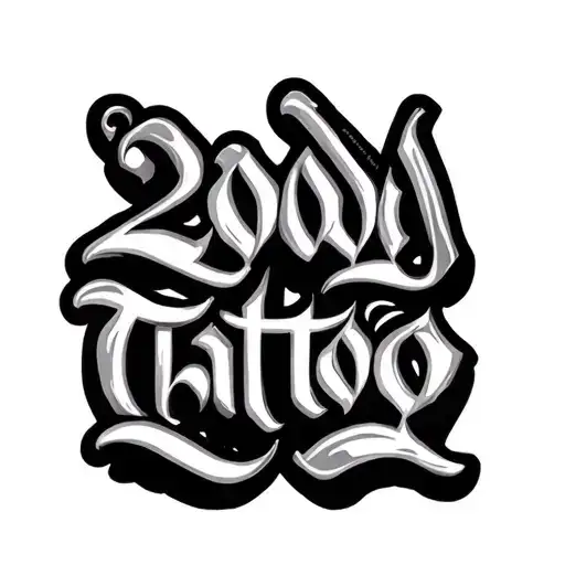 2000 Chicano Lettering