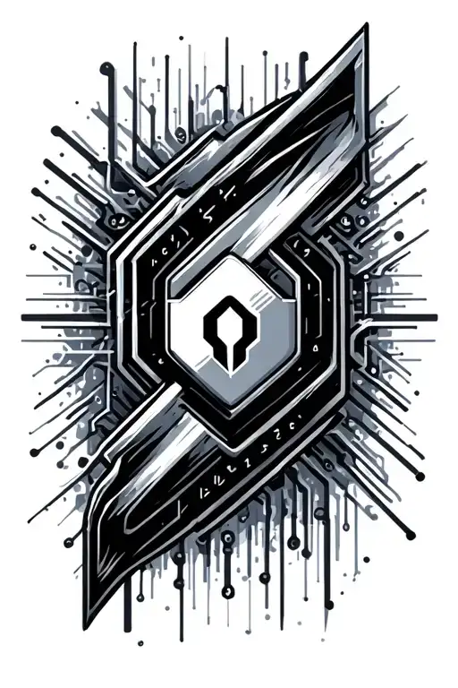 Cyber Security Symbol Incorporated Representing