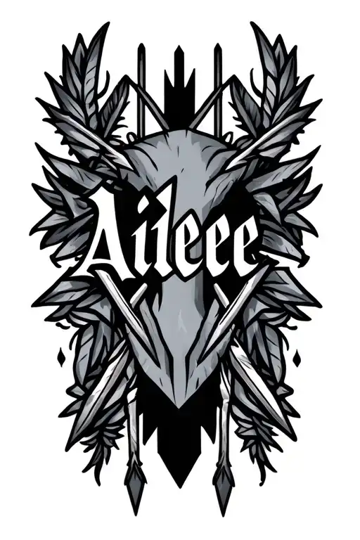 Aidee Name With Arrows