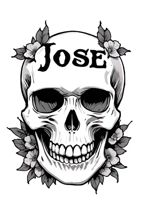 Skull With Name Jose