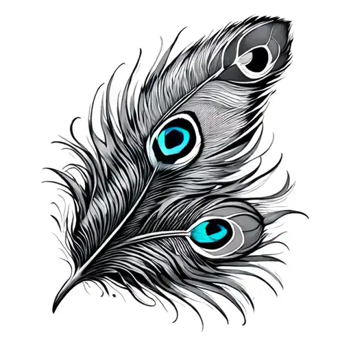 Agit With Peacook Feather