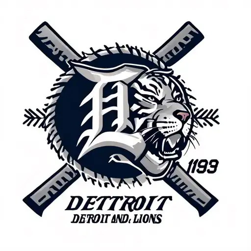 Detroit Tigers And Detroit Lions With Year 1939 Birth Year