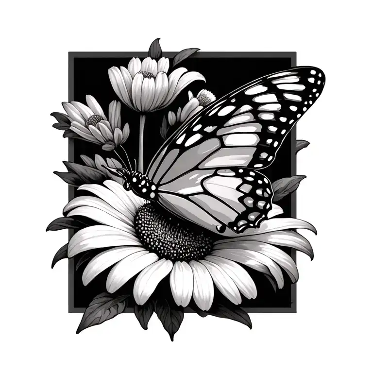 Butterfly Perched On A Flower