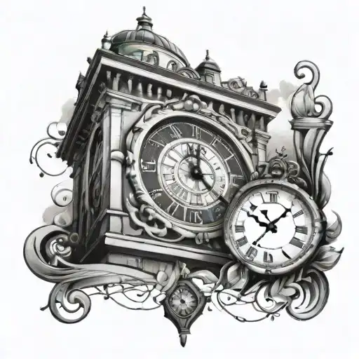 Clock Tower With Musical Notes