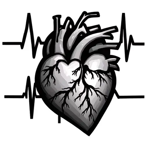 Evan &Ethan Left Chest With Heartbeat Line