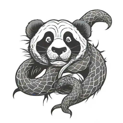 Snake Choking Panda