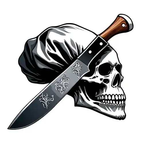 Chef Knife Skull Ancor