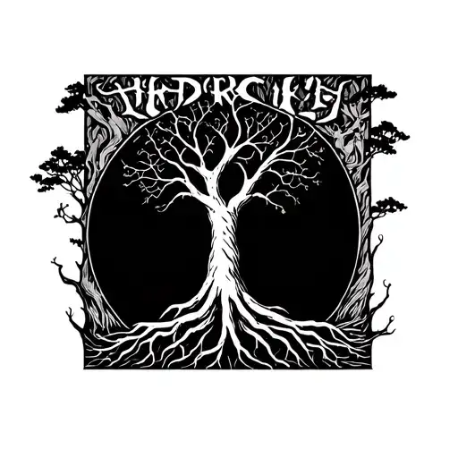 A Tree With Roots That Spell Darci