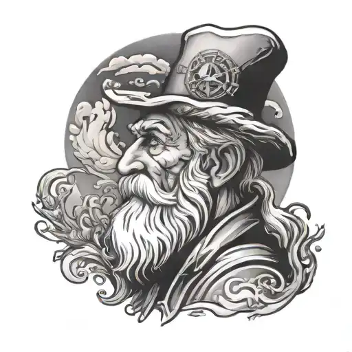 Old Man Winter And Sun Rising