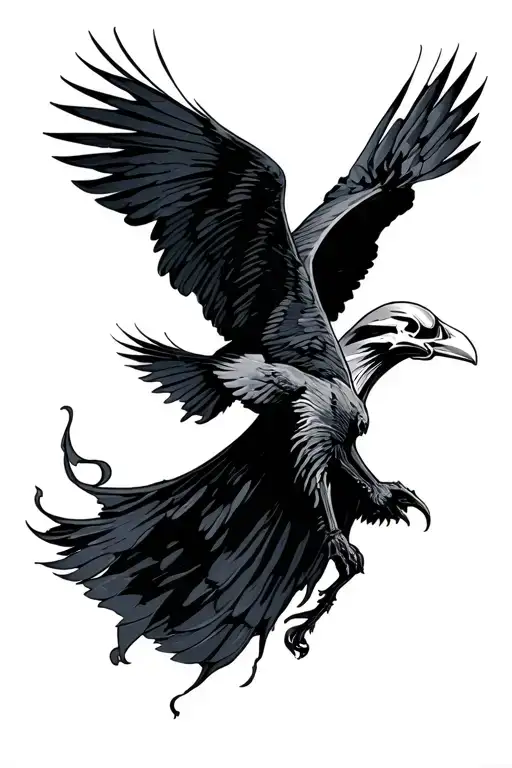 Grim Reaper Ad Ravens Flying