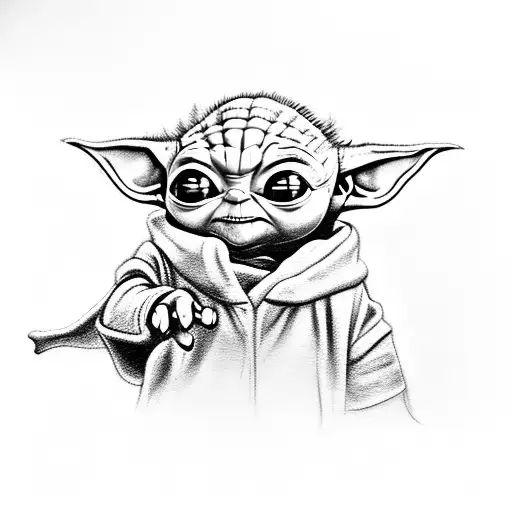 Baby Yoda Scratch Sketch