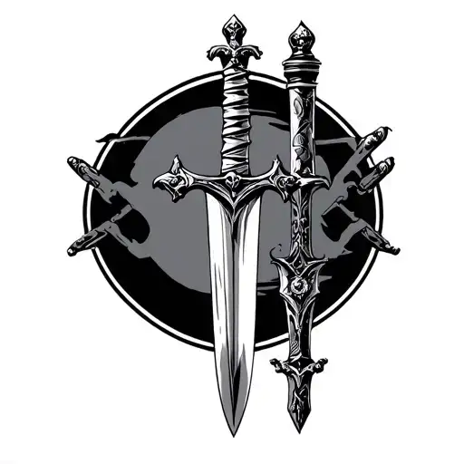 Sword With In Fide Et In Bello Fortis