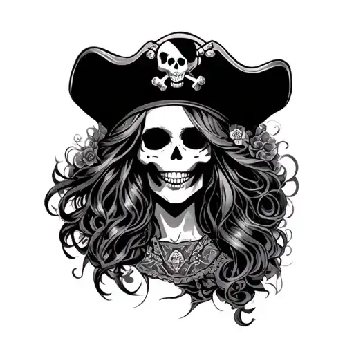 Pirate Lady Skull