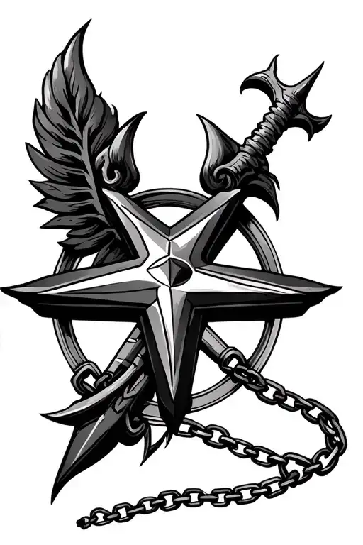 Morning Star On A Chain Ancient Weapon