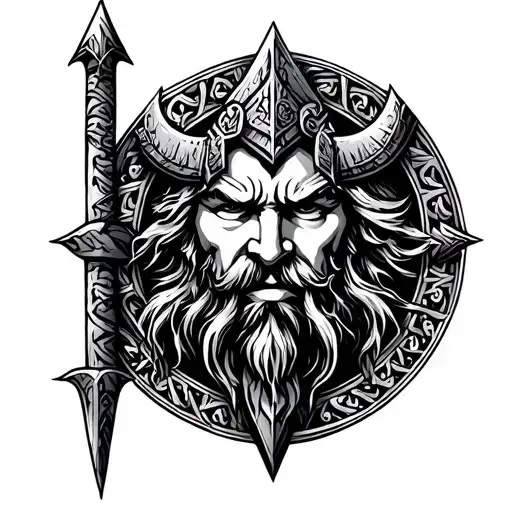 Viking God Tyr Nordic God Symbol