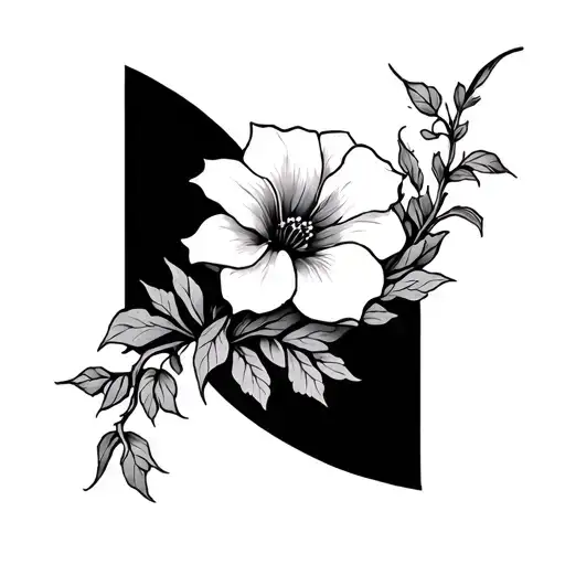 Moonflower Vine Thin Long Full Arm