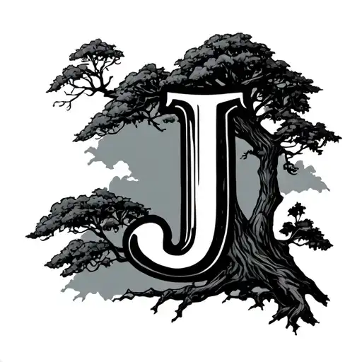 Letter J In A Tree