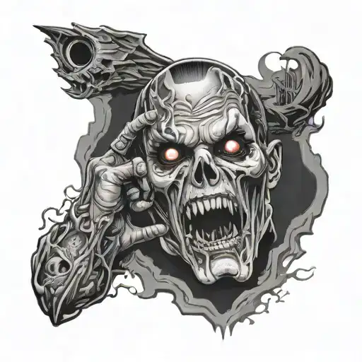 Horror Movie Themed Full Sleeve For Male