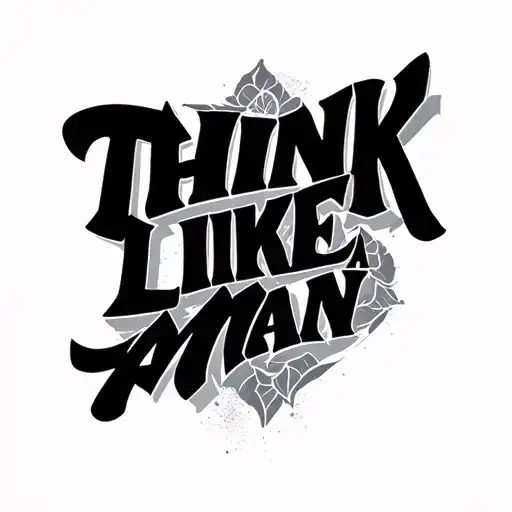 Think Like A Man Lettering