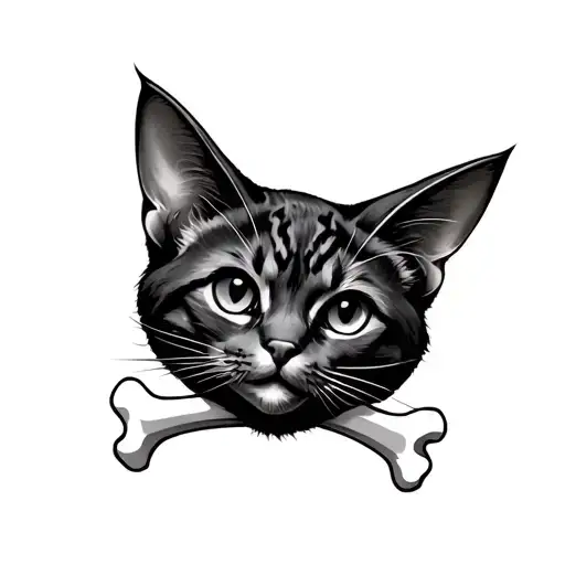 Cat Ears With Bone Underneath