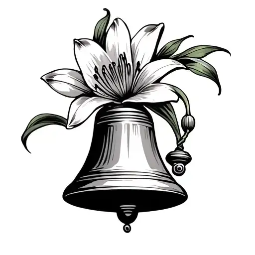 A Small Bell With A Lily Gong