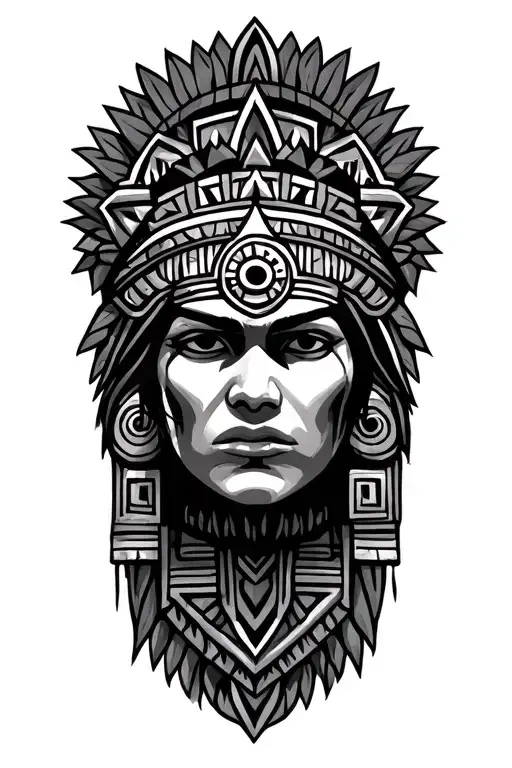 Aztec Symbols Incorporated Representing The Client's