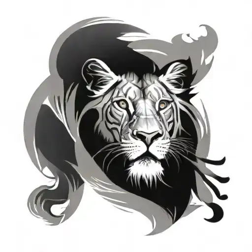 Combine A Cat And A Lion In A Unique And Artistic Way