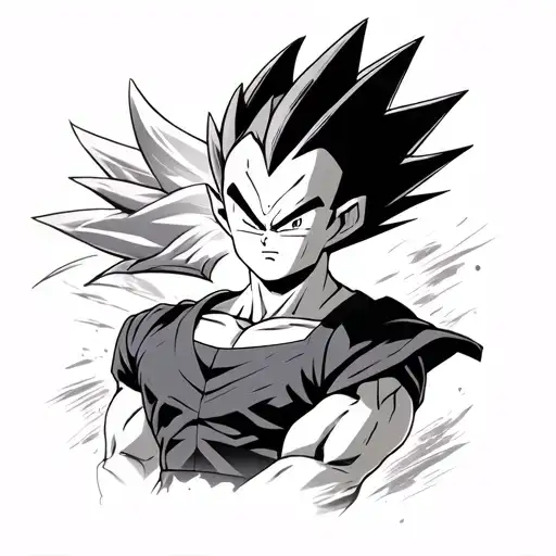 Vegeta From Dragon Ball Mixed With Dune
