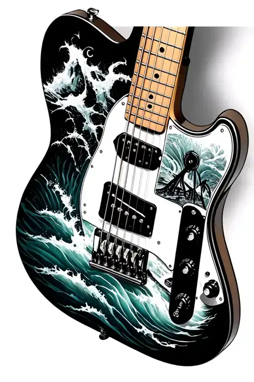 Fender Telecaster With Ocean Elements