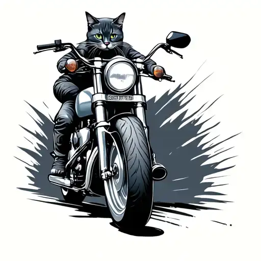 Motorcycle And Cat Cores