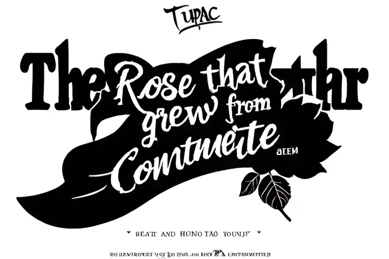 Tupac Quote The Rose That Grew From Contrete