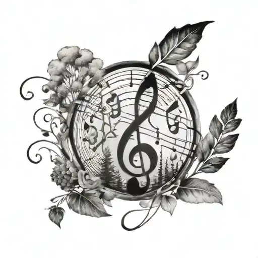 Music Notes Forest