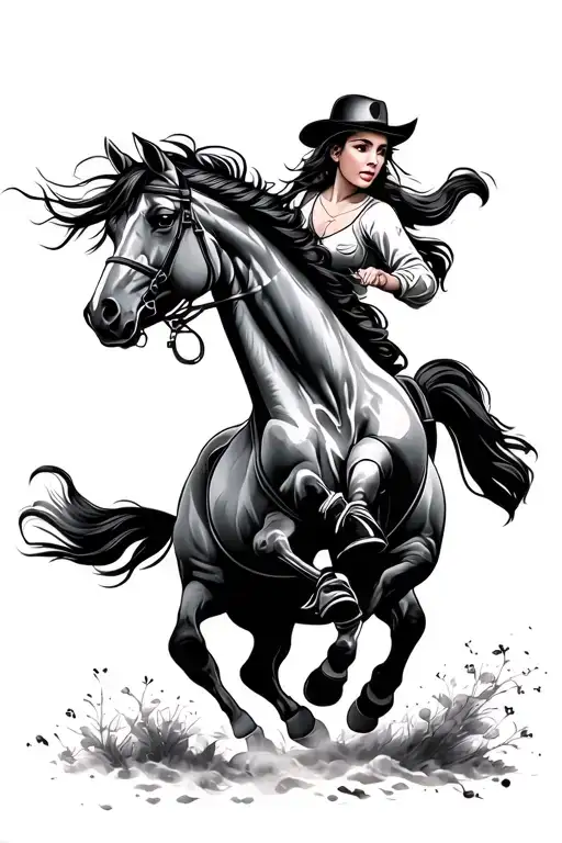 Rearing Horse Riding