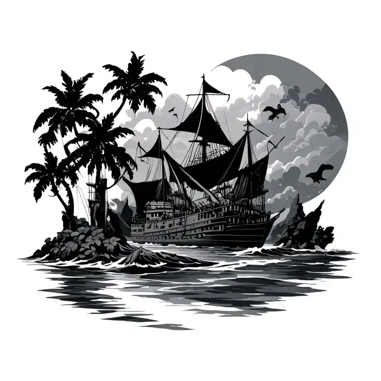 Maritius Island Outline