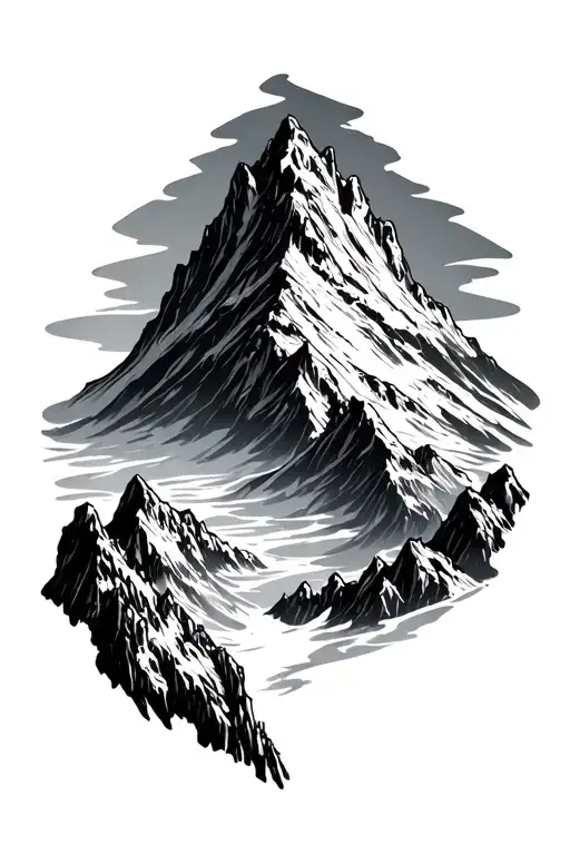 Tatoo Symbol End Mountain 2023 Italy