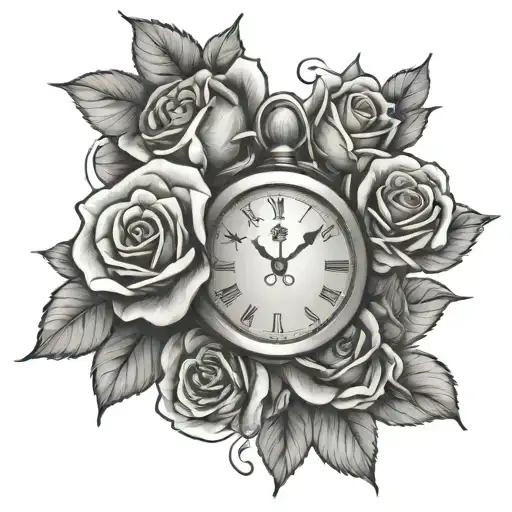 Rosses With Clock And Money