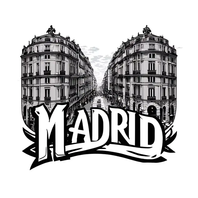 Madrid City Symbol Combined