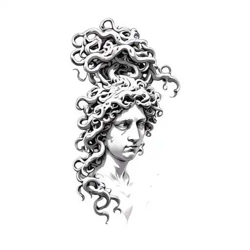 A Statue Of Medusa