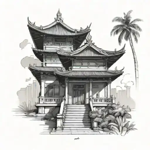 Incorporate Iconic Filipino Architecture Into A Cityscape Tattoo Design