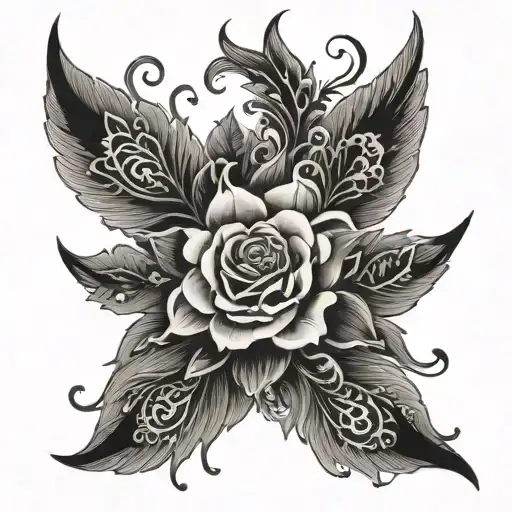 Dark Neck Tatto Idea