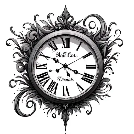 Clock With My Parents Names