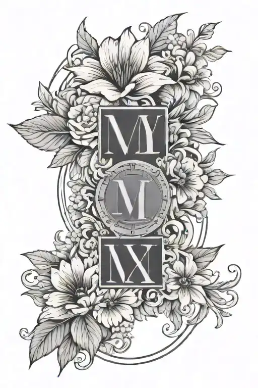 May 20 2024 In Roman Numerals With Flowers Around It