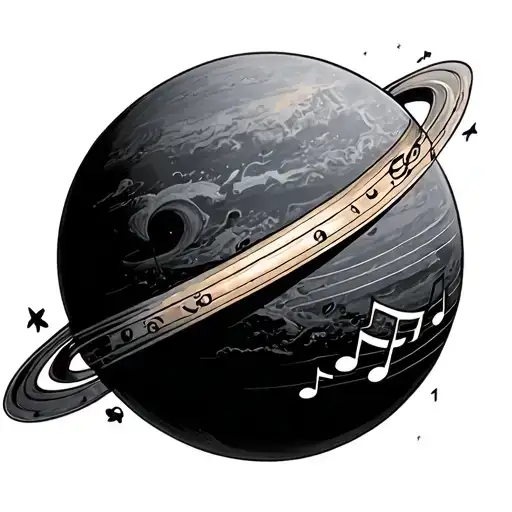 I Wanna Get Like A Planet With Music Notes As The Ring