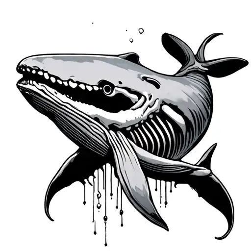 Whale With A Skeleton Part