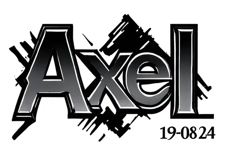 The Word Axel With The Date 19-08-24